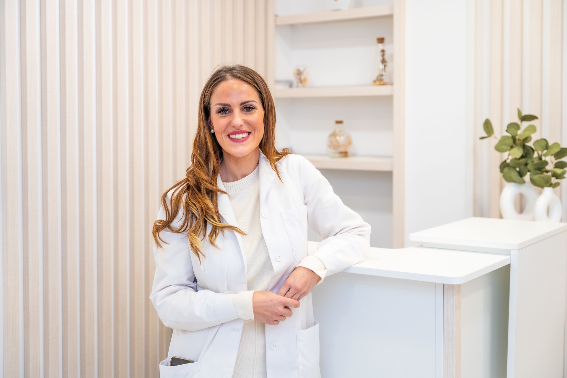 Portrait of a beauty aesthetic doctor in the clinic